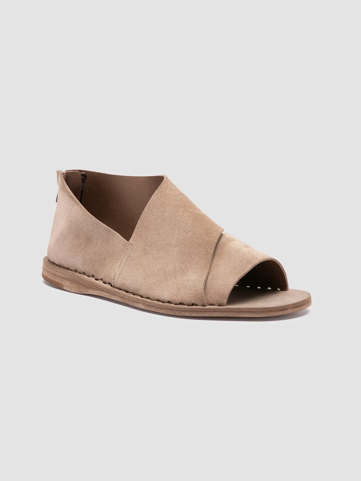 ITACA 046 - Taupe Suede Peep Toe Shoes