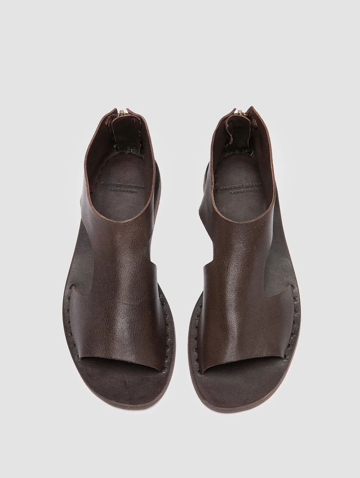 ITACA 047 - Dark Brown Leather Sandals