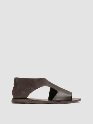 ITACA 047 - Dark Brown Leather Sandals