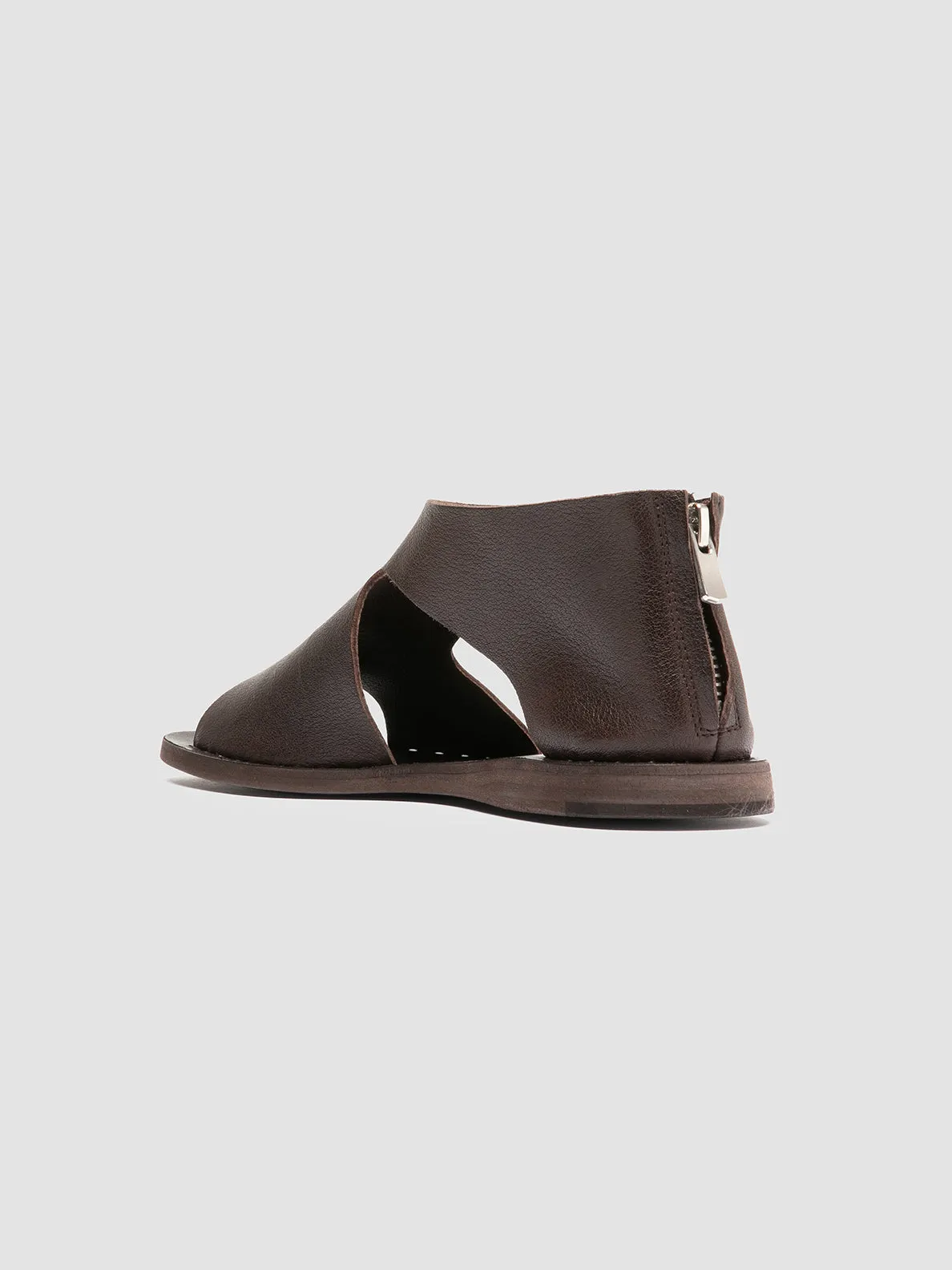 ITACA 047 - Dark Brown Leather Sandals