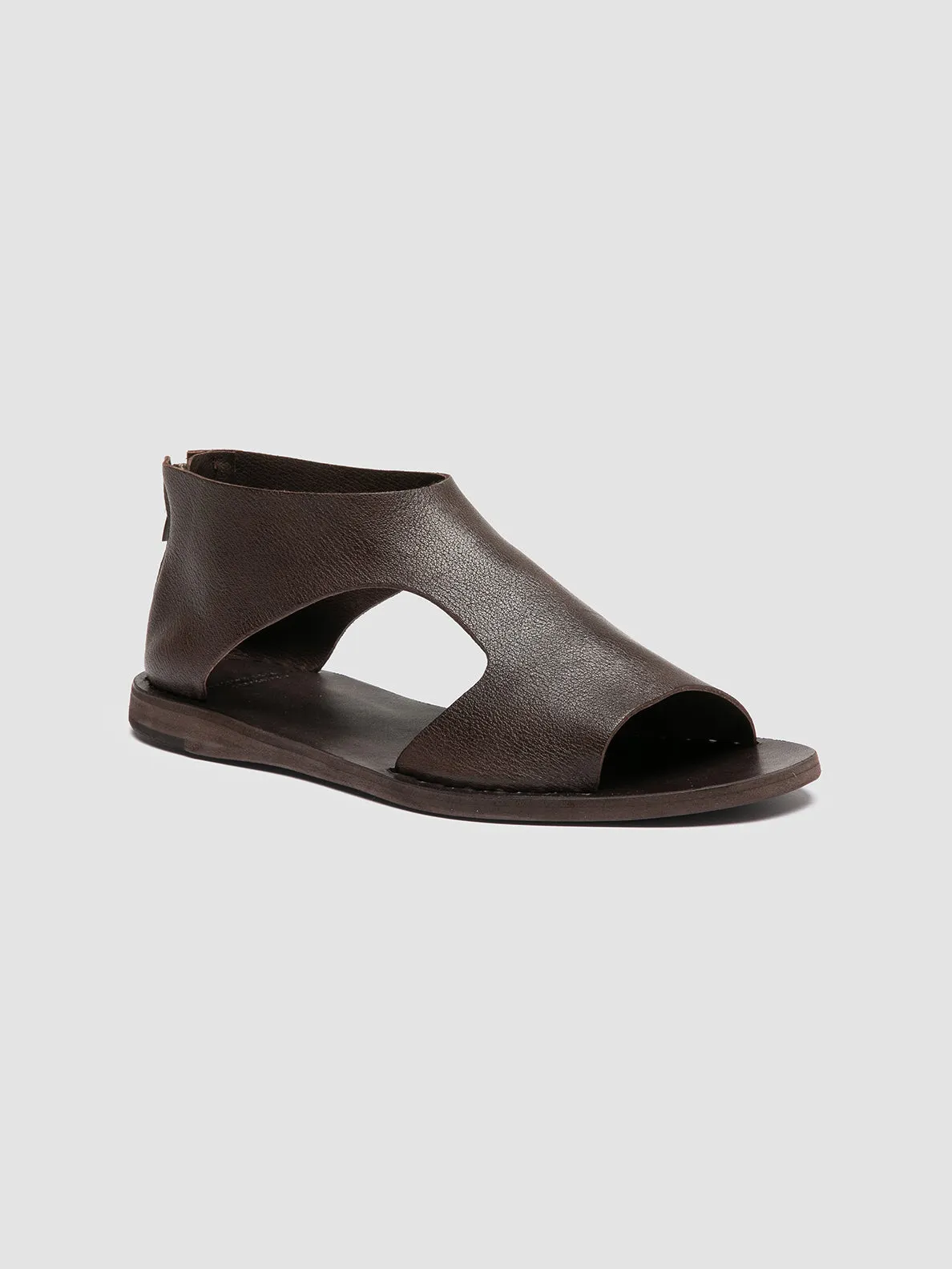 ITACA 047 - Dark Brown Leather Sandals