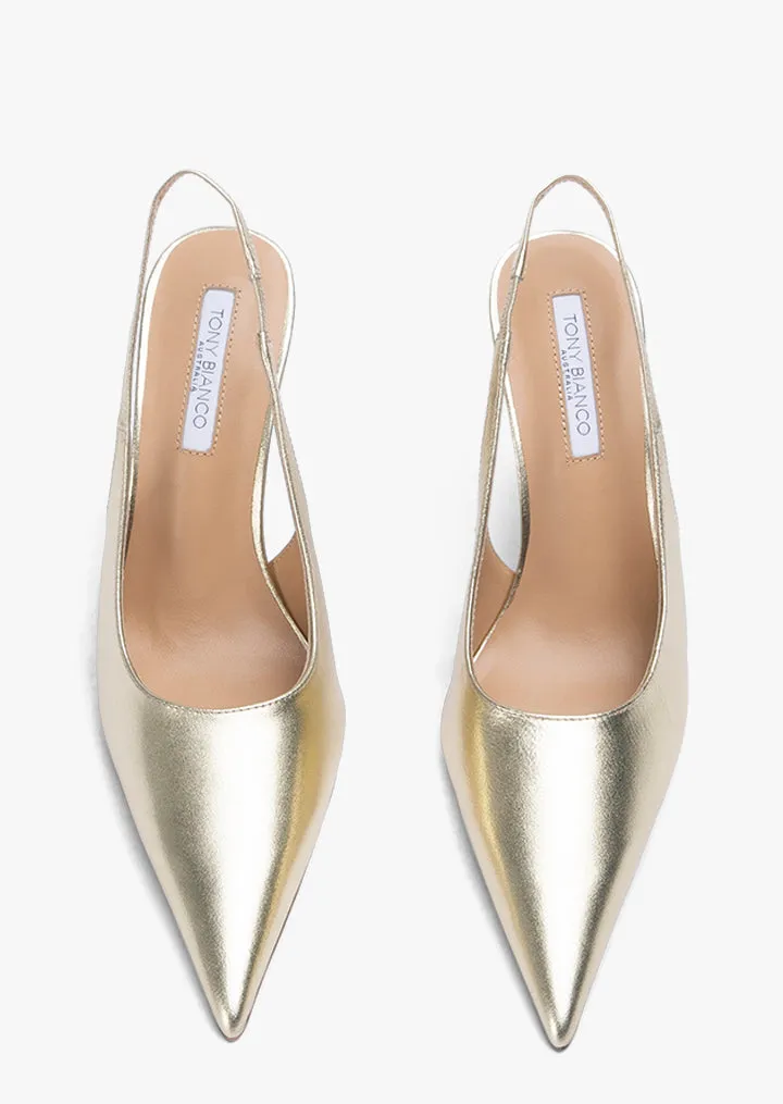 Ivy Gold Nappa Metallic
