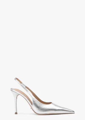 Ivy Silver Nappa Metallic