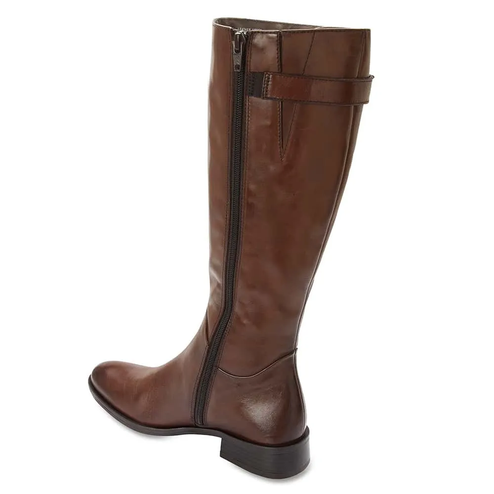 Jenna Boot in Brown Leather