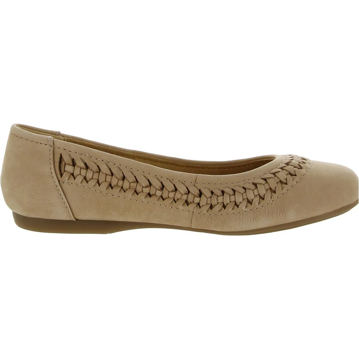 Jett Womens Cushioned Footbed Slip On Ballet Flats