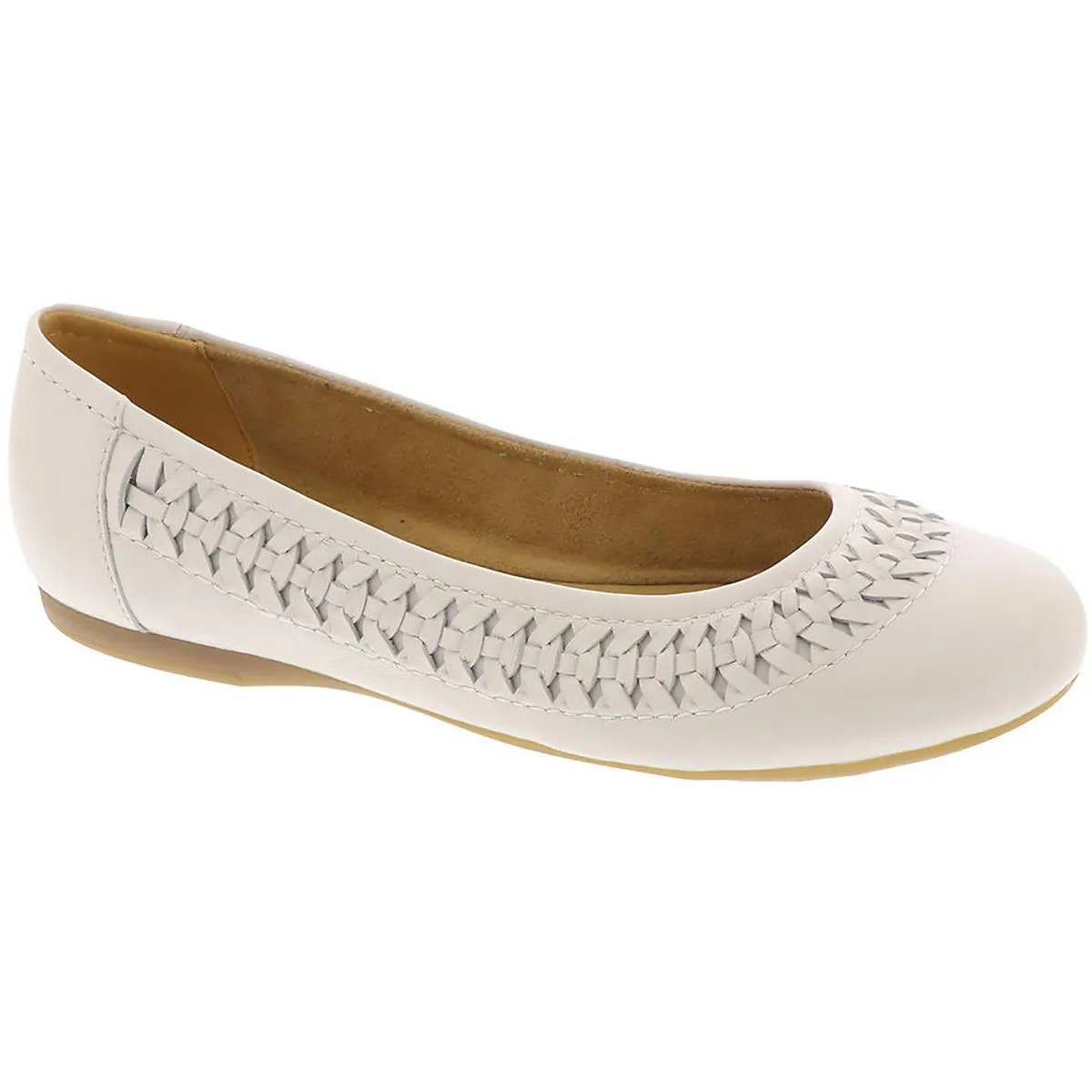 Jett Womens Cushioned Footbed Slip On Ballet Flats