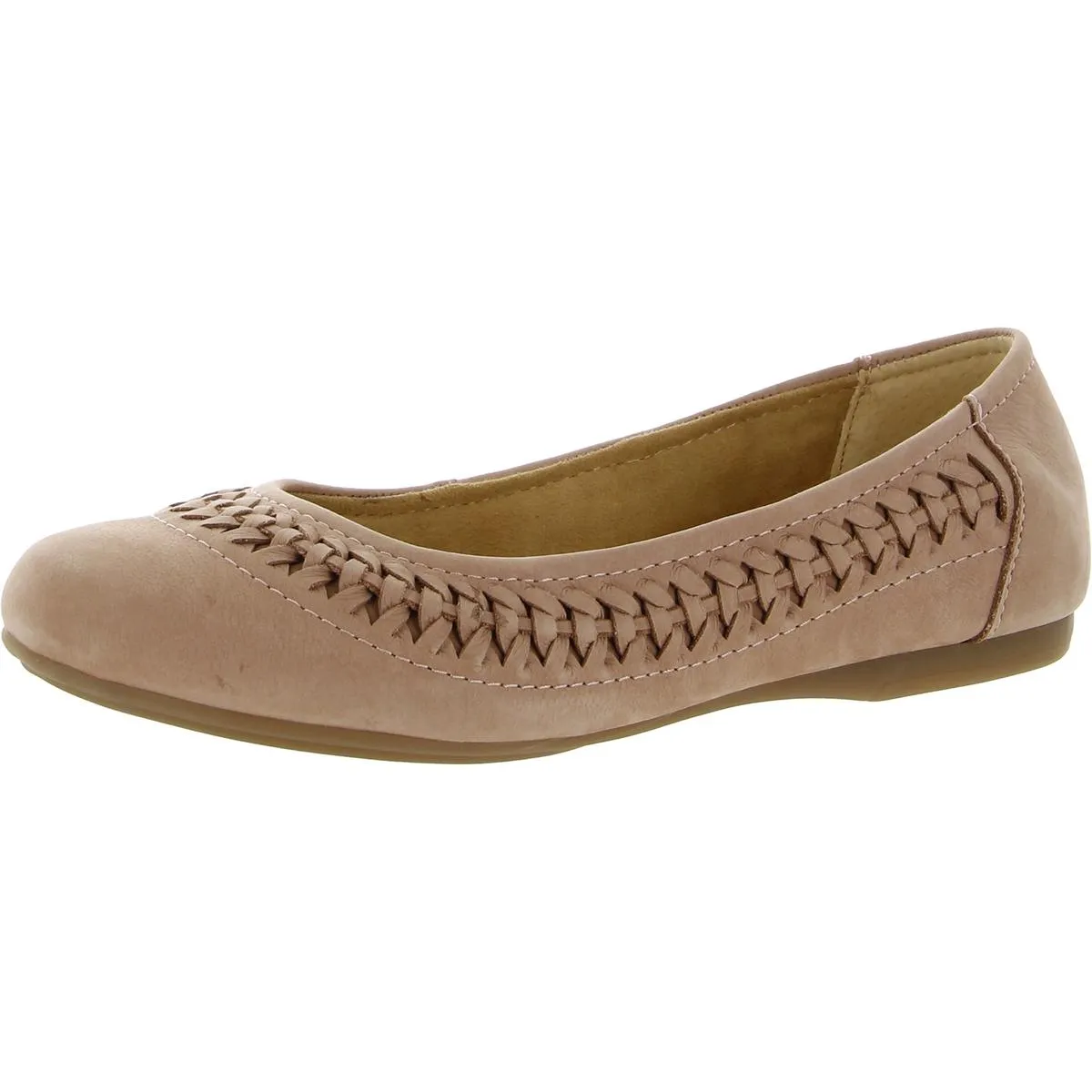 Jett Womens Cushioned Footbed Slip On Ballet Flats