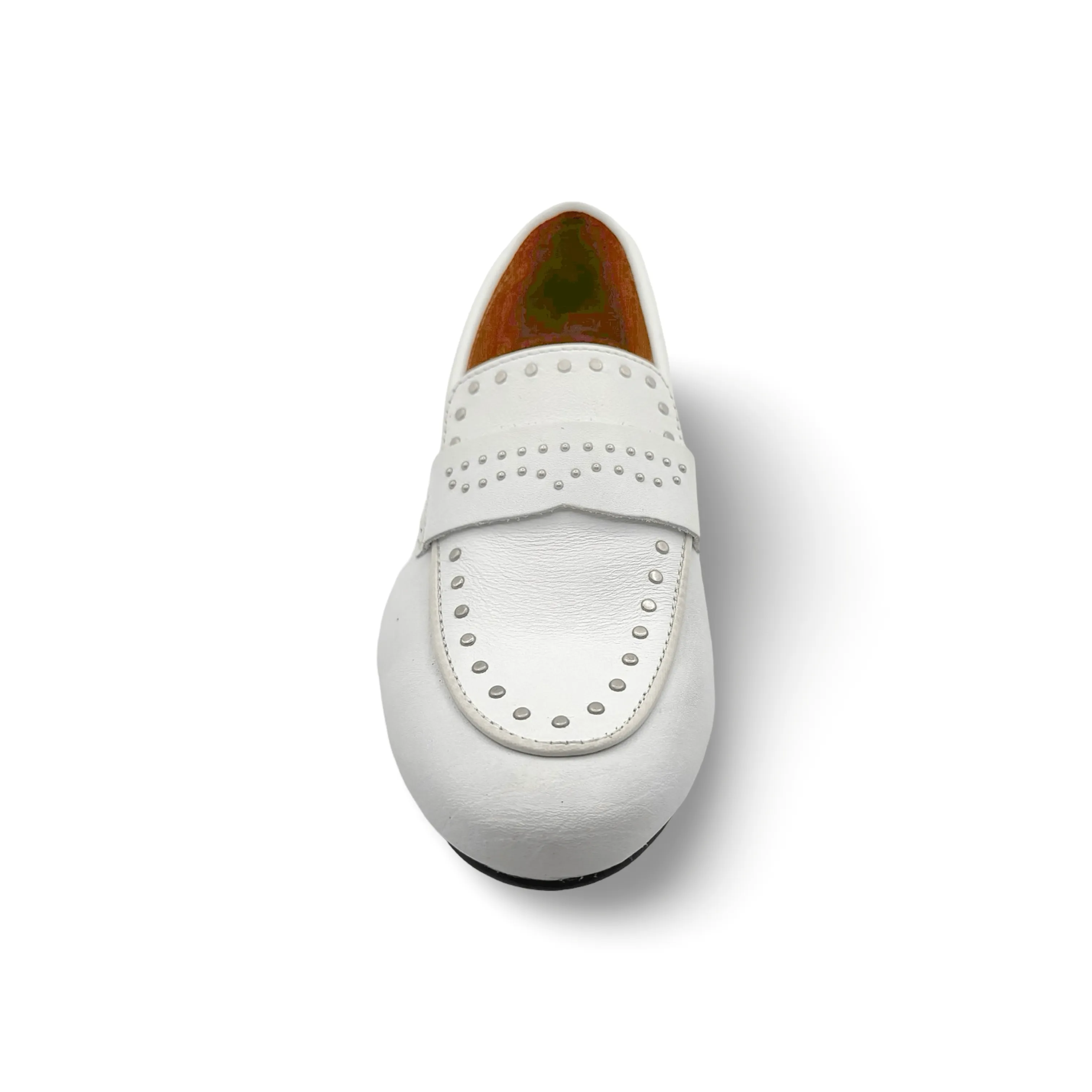 JOEY White Leather Loafer