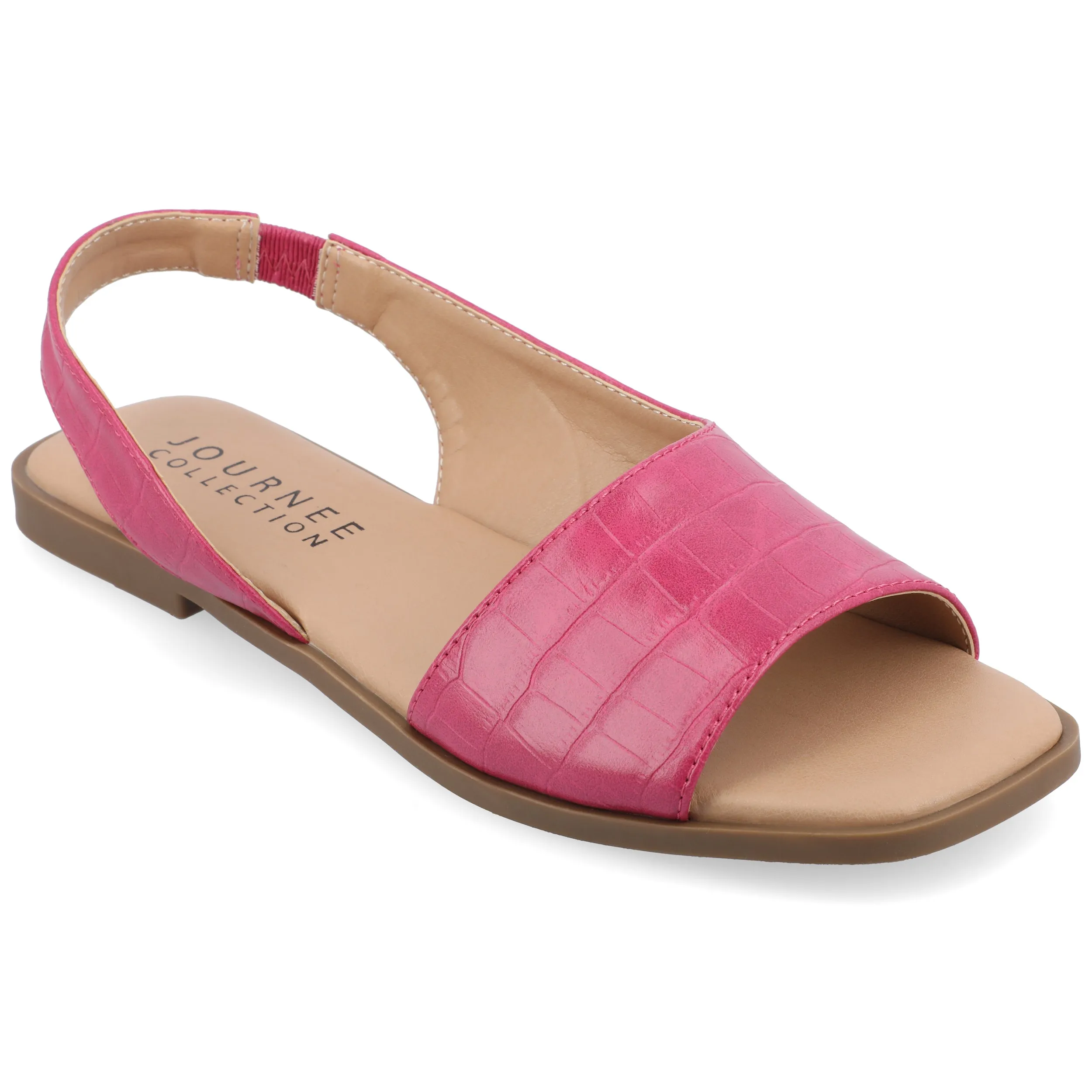 Journee Women's Brinsley Medium and Wide Width Flat Sandals