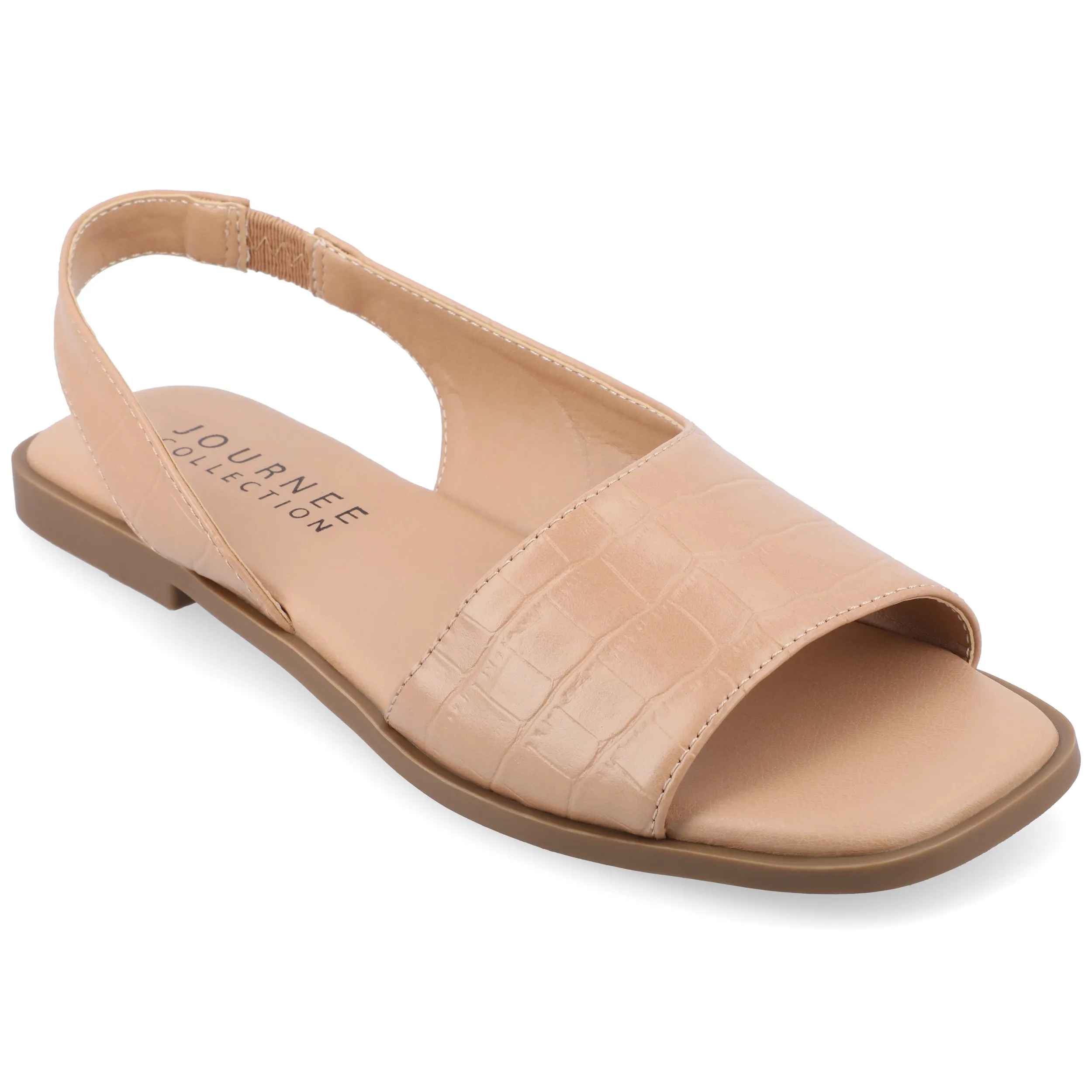 Journee Women's Brinsley Medium and Wide Width Flat Sandals