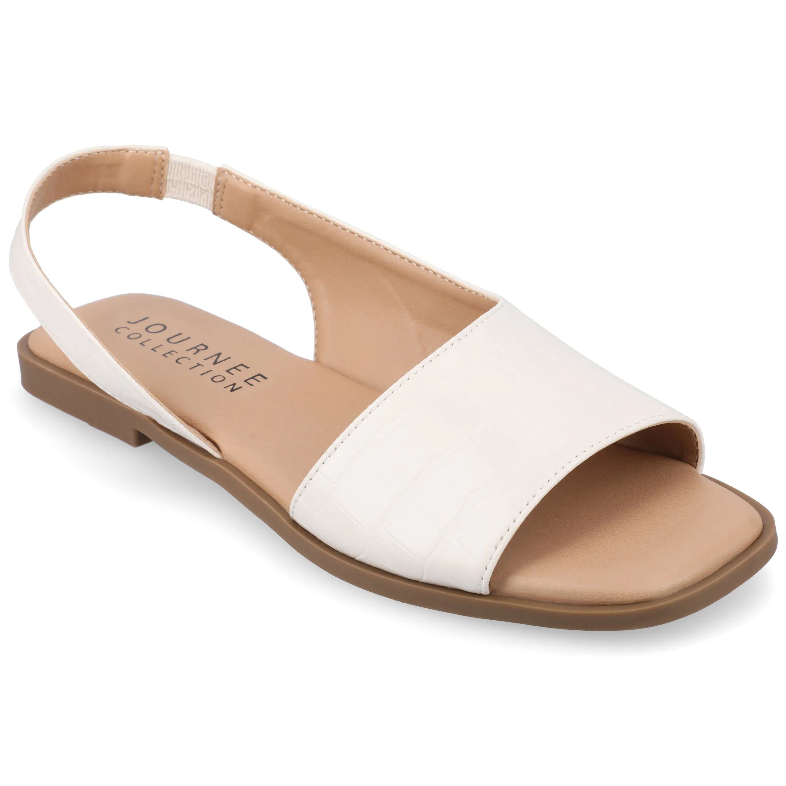Journee Women's Brinsley Medium and Wide Width Flat Sandals