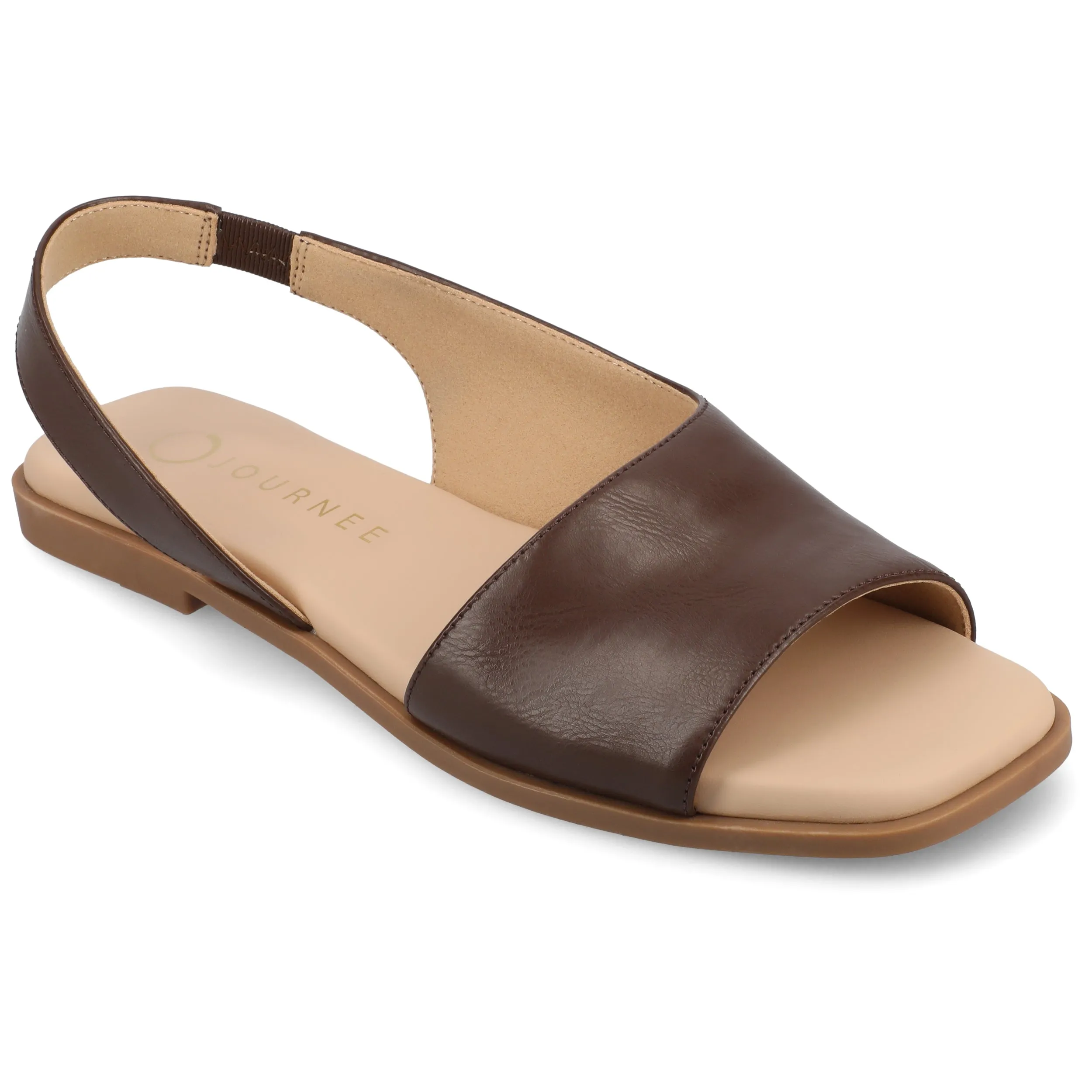 Journee Women's Brinsley Medium and Wide Width Flat Sandals