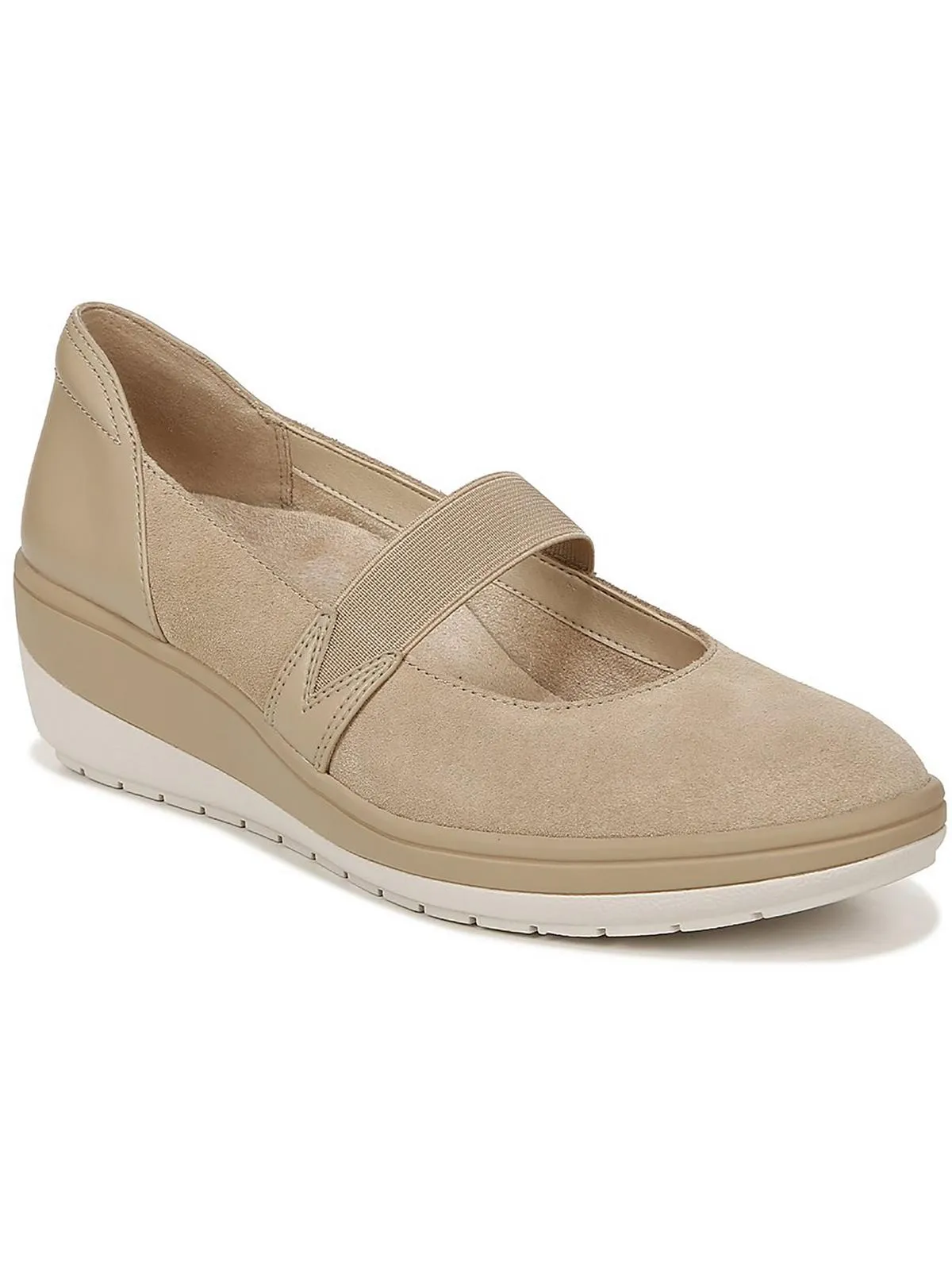 Judie Womens Suede Slip-On Mary Janes