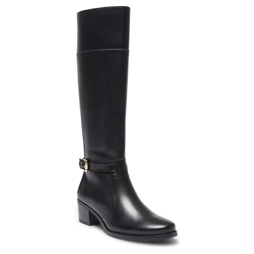 Junction Boot in Black Leather