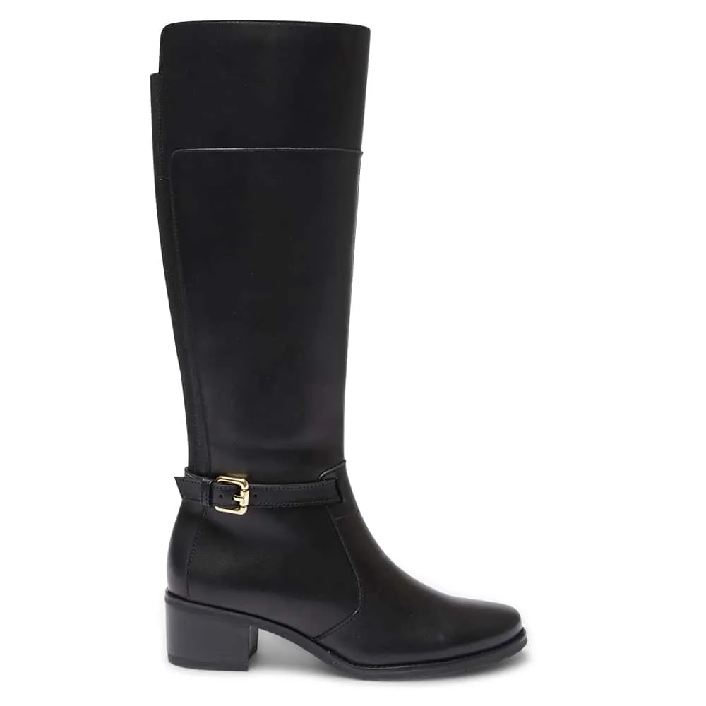 Junction Boot in Black Leather