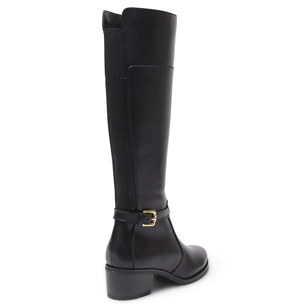 Junction Boot in Black Leather
