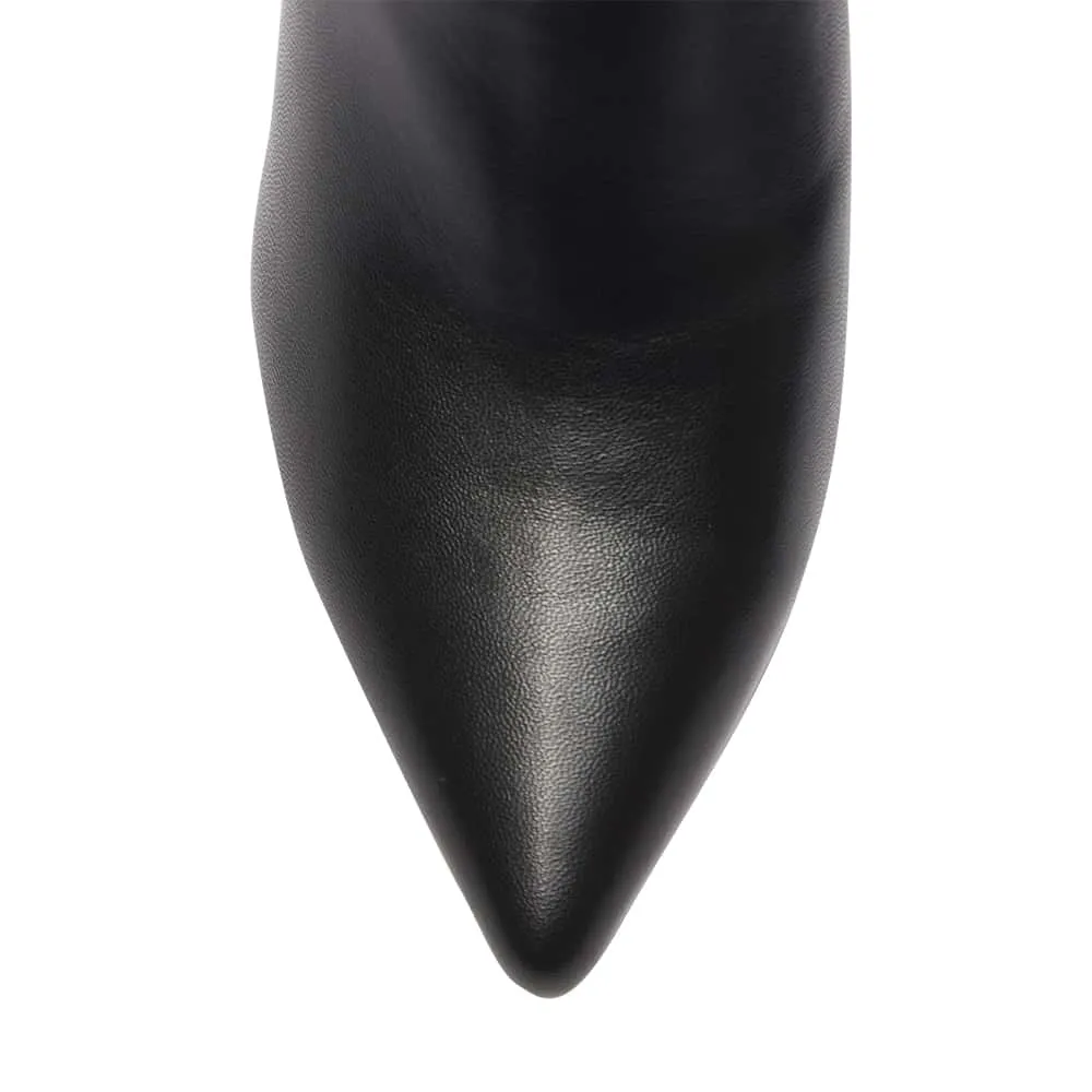 Karly Boot in Black Smooth