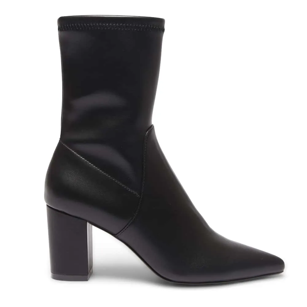 Karly Boot in Black Smooth