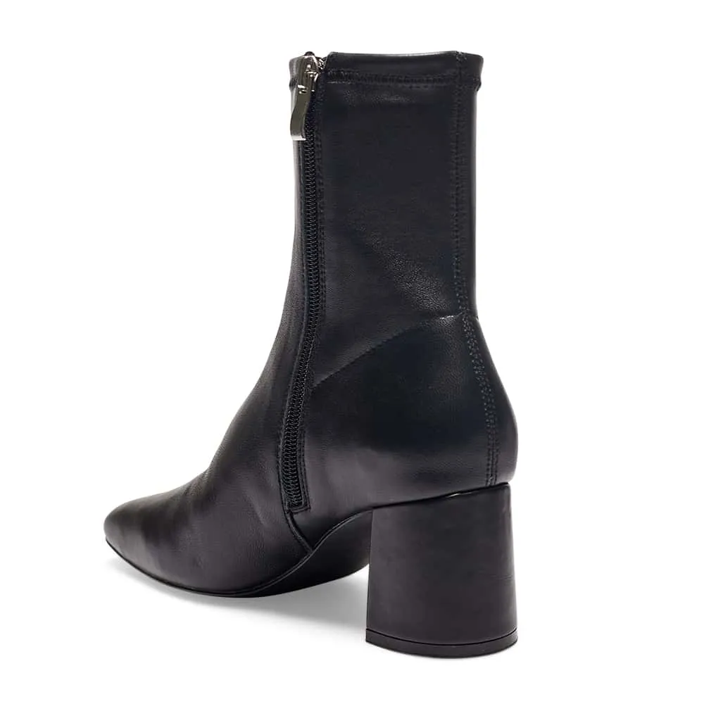 Lantana Boot in Black Leather