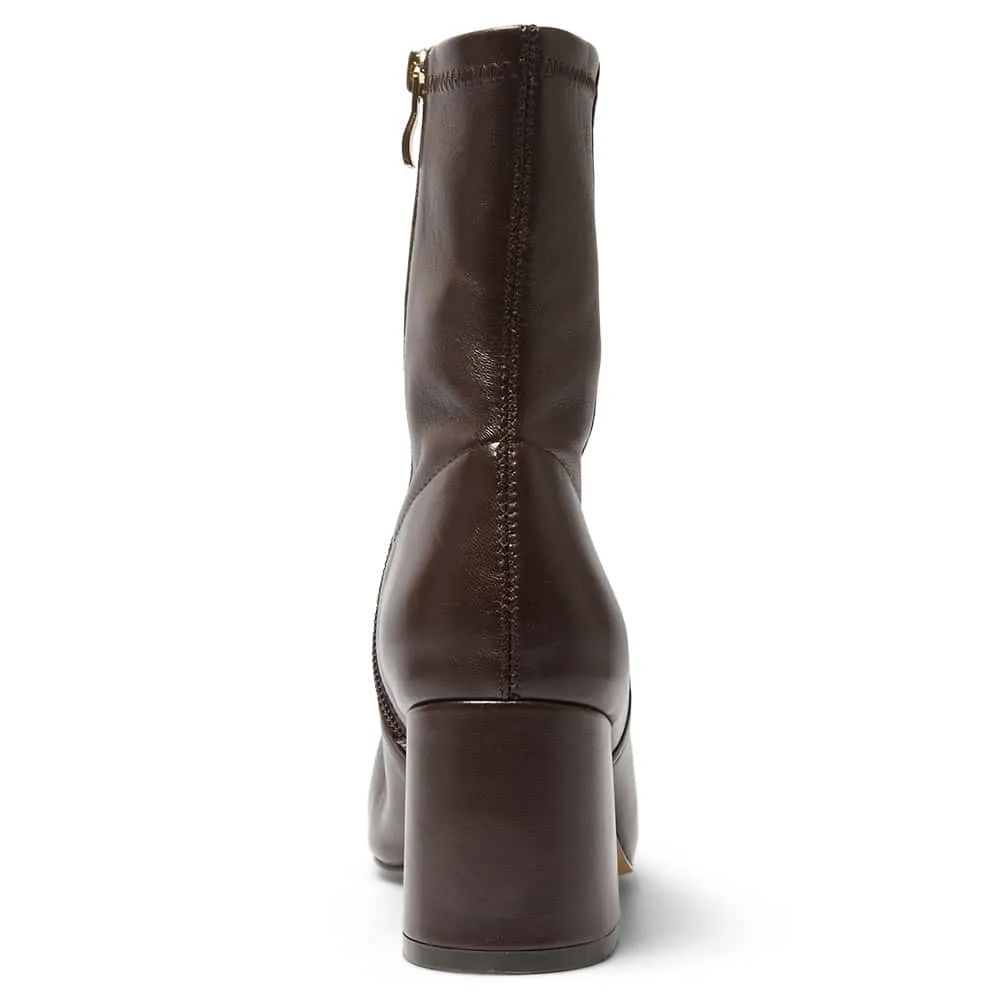 Lantana Boot in Chocolate Stretch Glove Leather