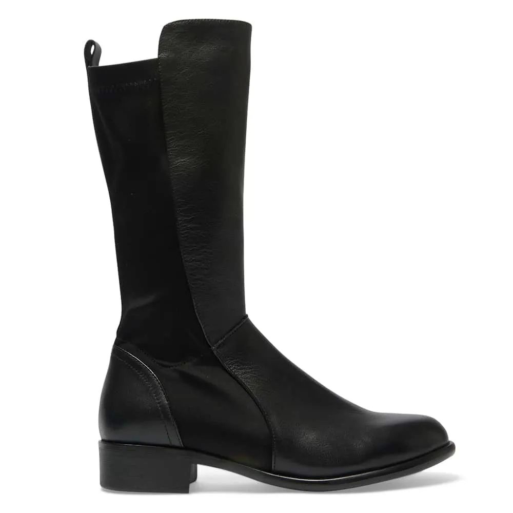 Leroy Boot in Black Leather
