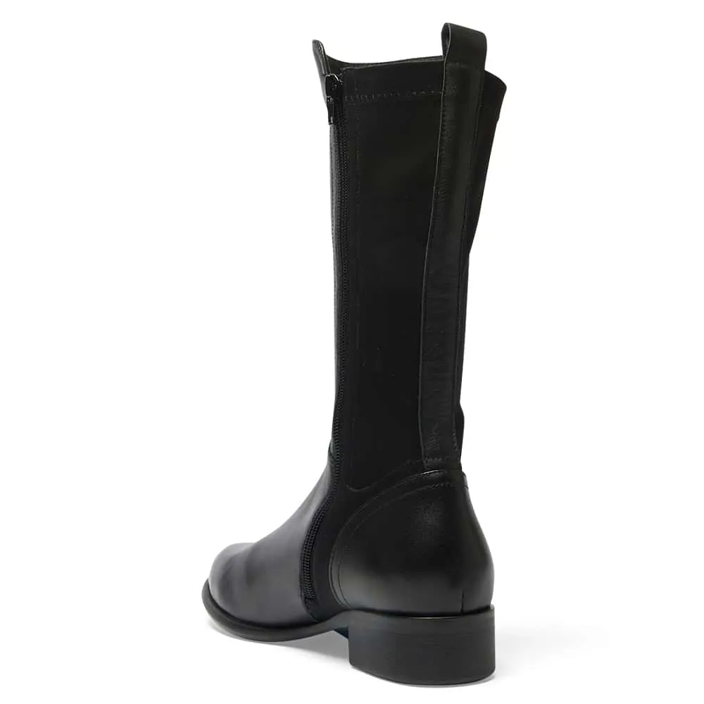 Leroy Boot in Black Leather