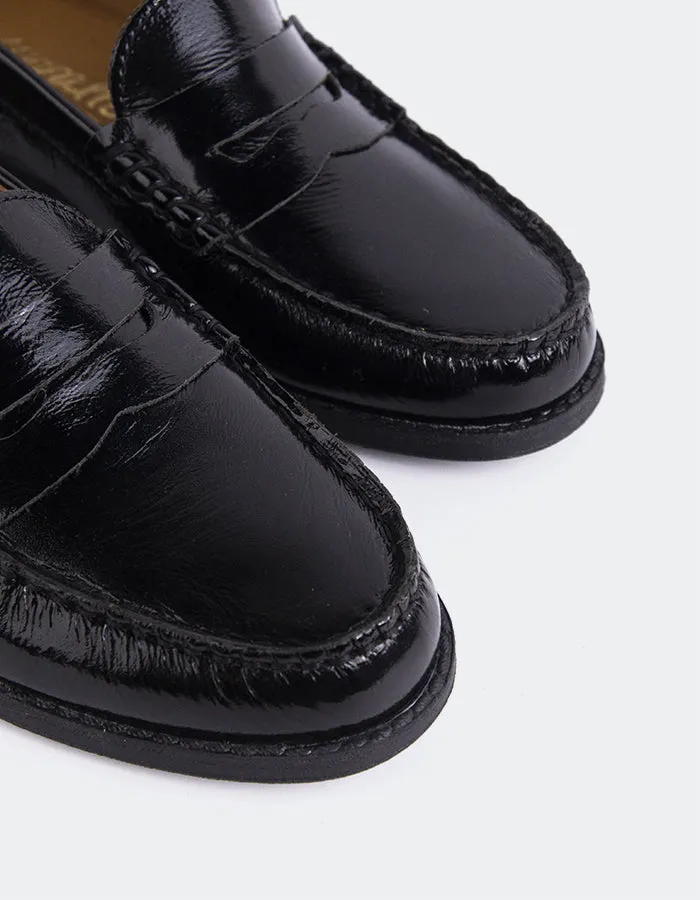 Lettine Black Naplack Leather
