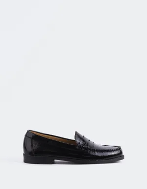 Lettine Black Naplack Leather