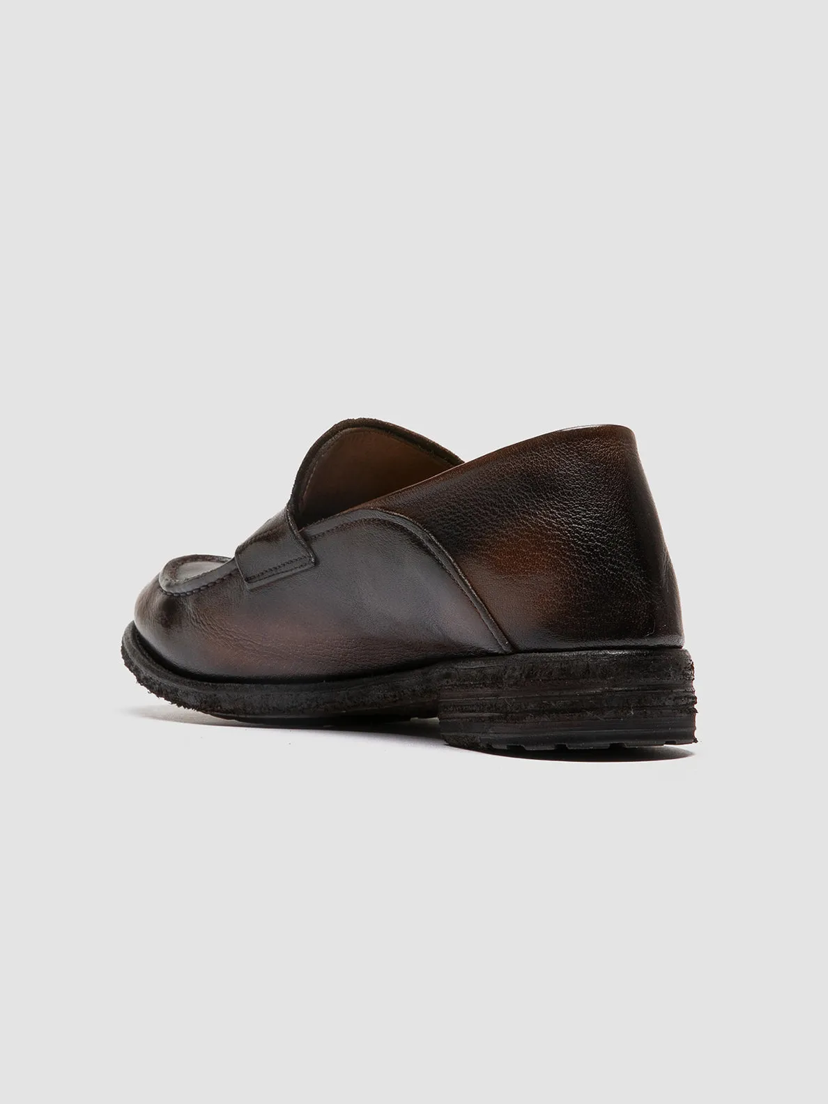 LEXIKON 140 - Coffee Leather Penny Loafers