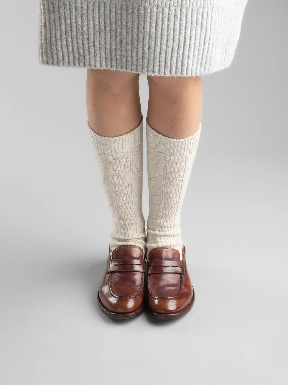 LEXIKON 140 - Coffee Leather Penny Loafers