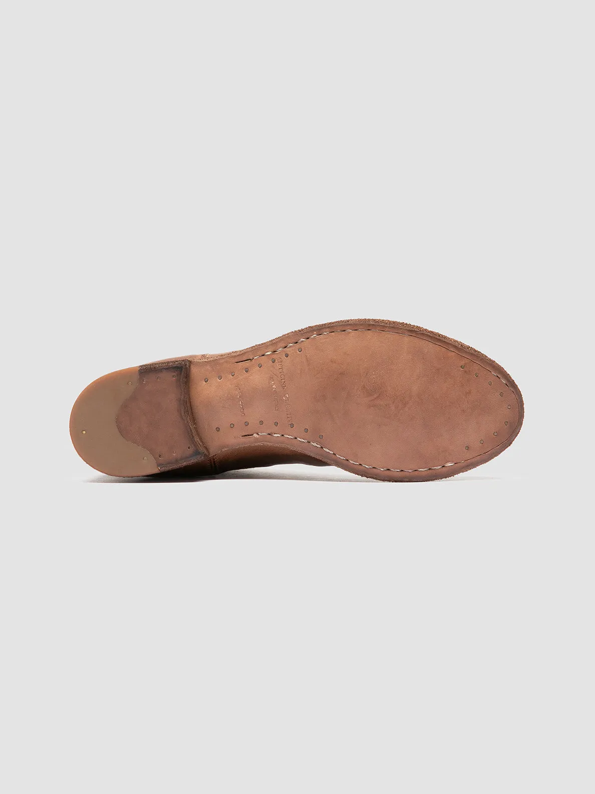 LEXIKON 551 - Light Brown Leather Zipped Boots