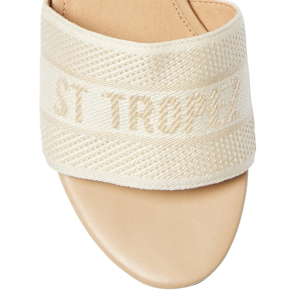 Liberty Heel in Bone Multi