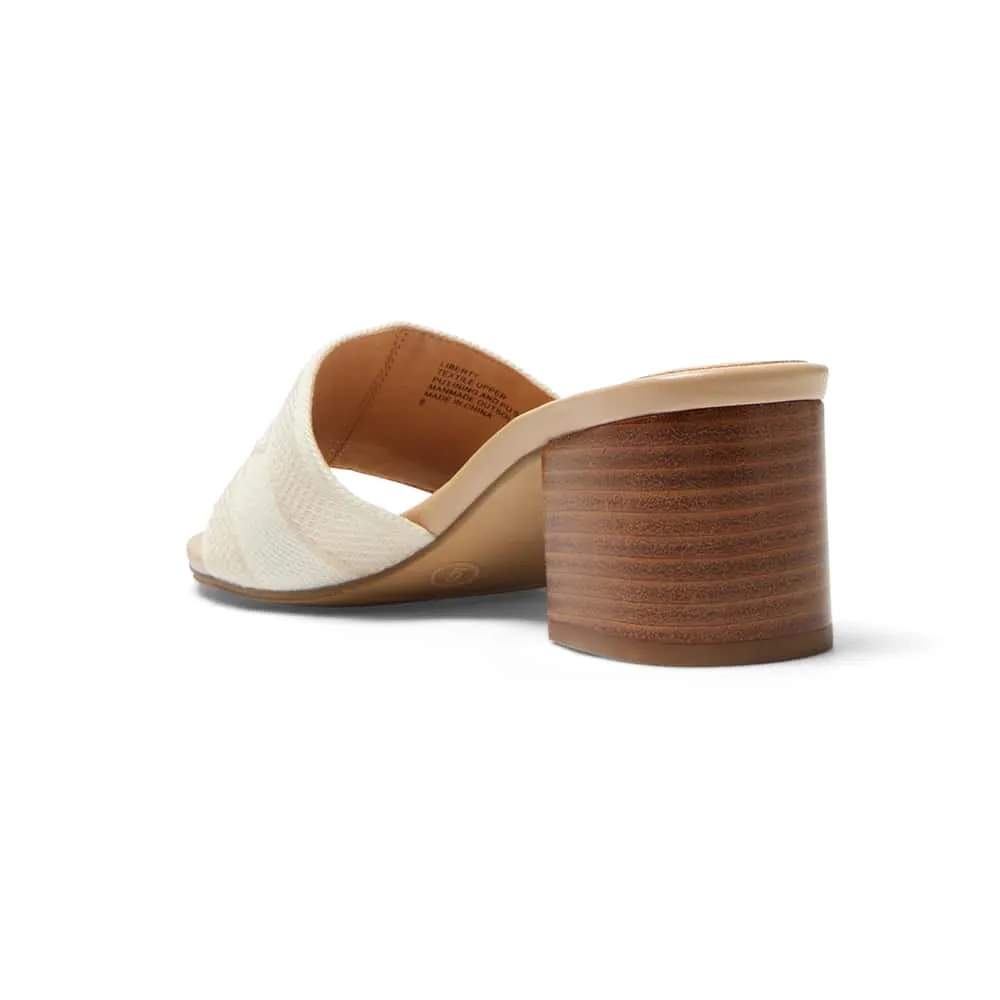 Liberty Heel in Bone Multi