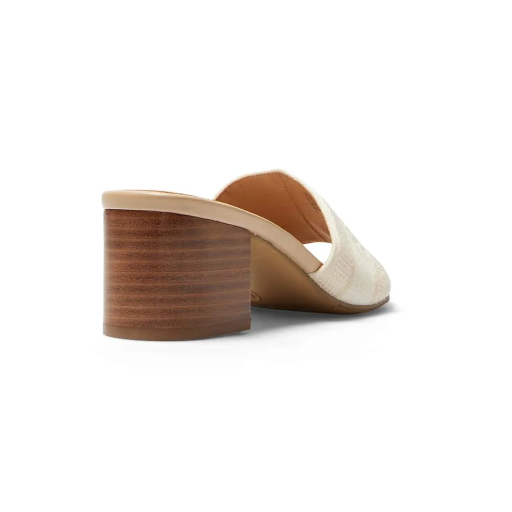 Liberty Heel in Bone Multi