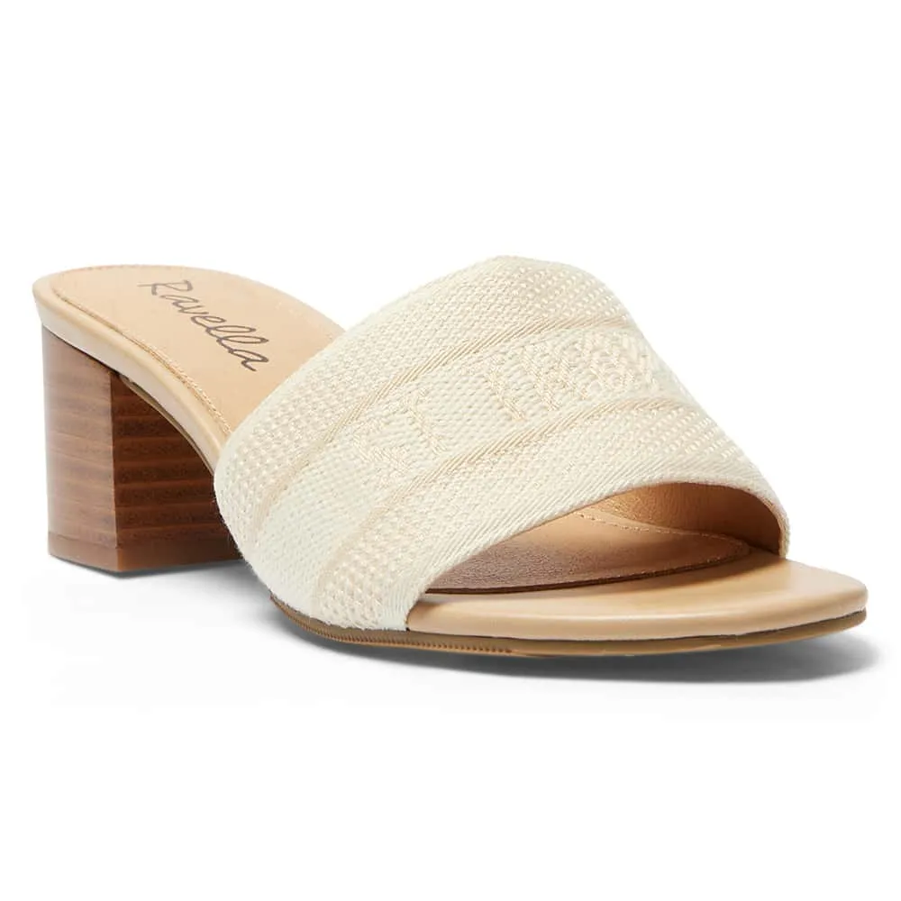 Liberty Heel in Bone Multi