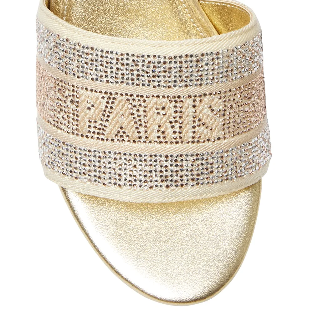 Liberty Heel in Gold Multi