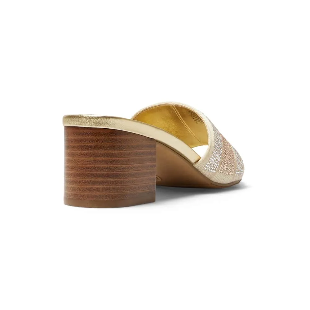 Liberty Heel in Gold Multi
