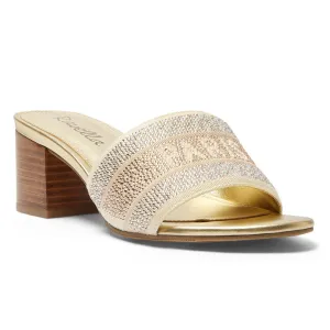 Liberty Heel in Gold Multi