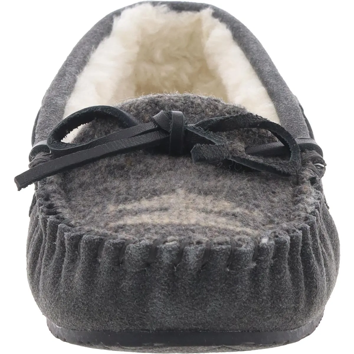 Lodge Trapper Womens Suede Slip On Moccasins