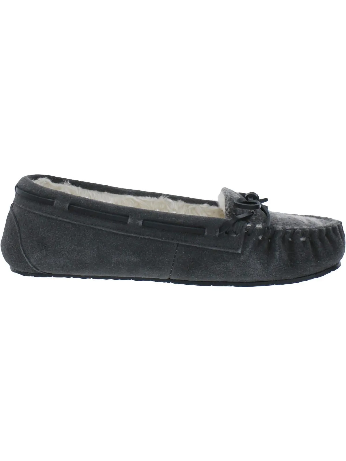 Lodge Trapper Womens Suede Slip On Moccasins