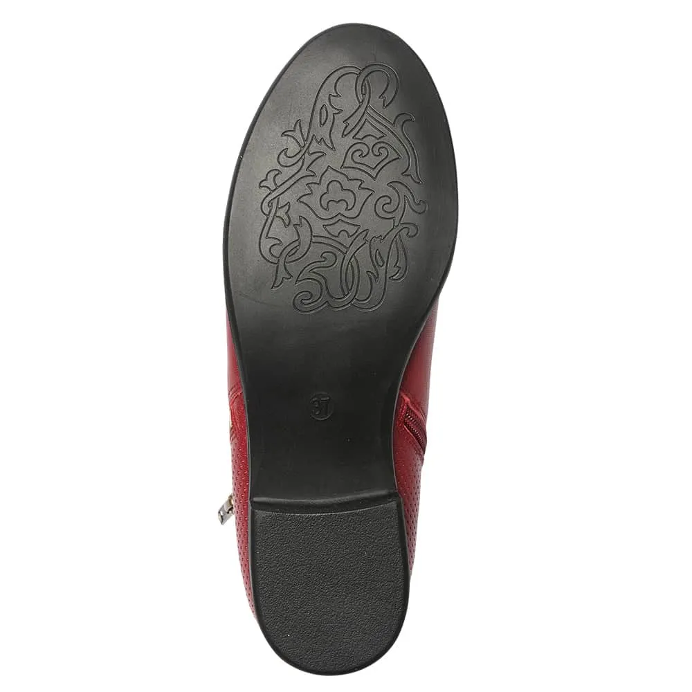 Lorenzo Boot in Red Leather