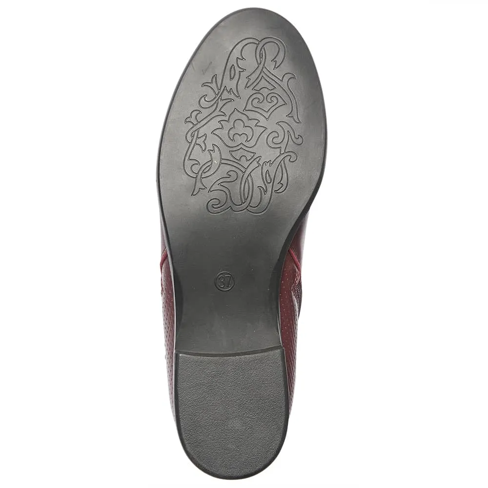 Lorenzo Boot in Wine Glove Leather