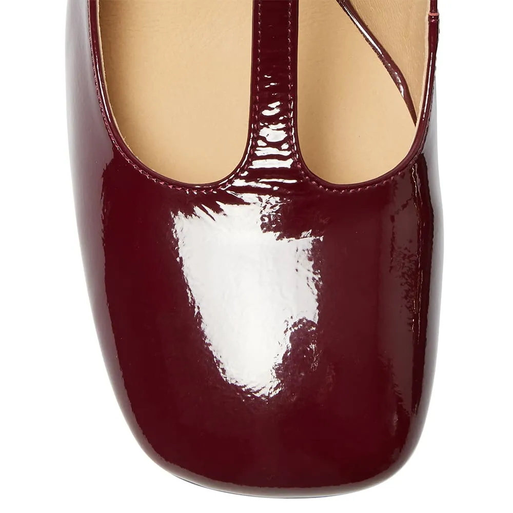 Lotus Heel in Wine Patent