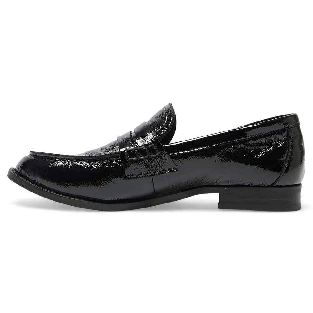 Mabel Loafer in Black Patent