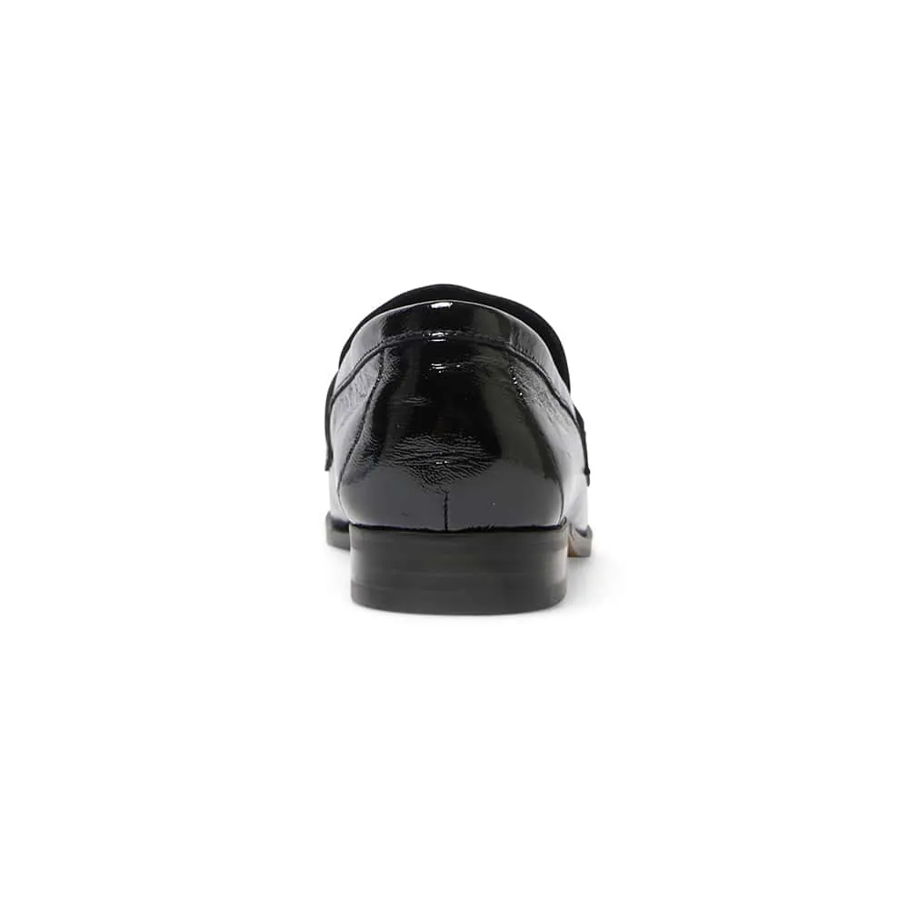 Mabel Loafer in Black Patent