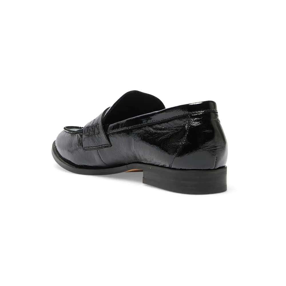 Mabel Loafer in Black Patent