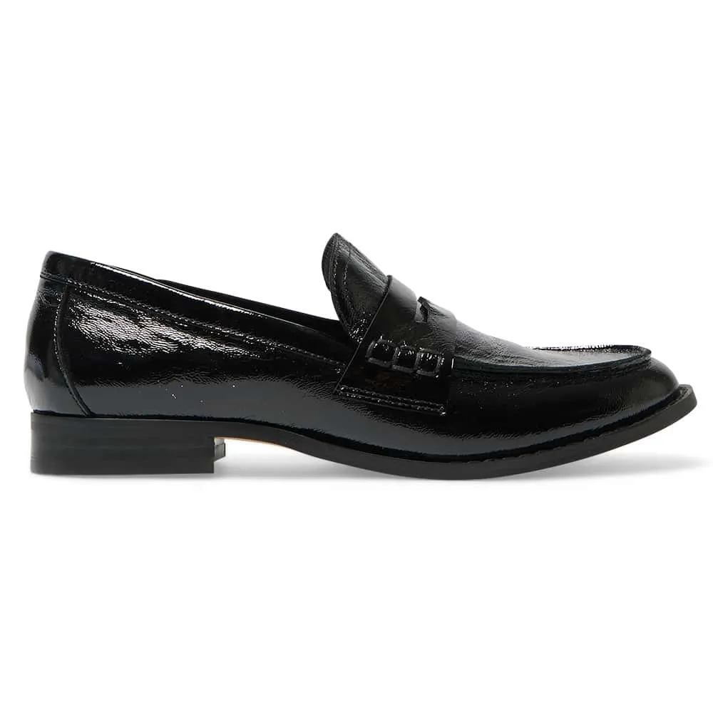 Mabel Loafer in Black Patent