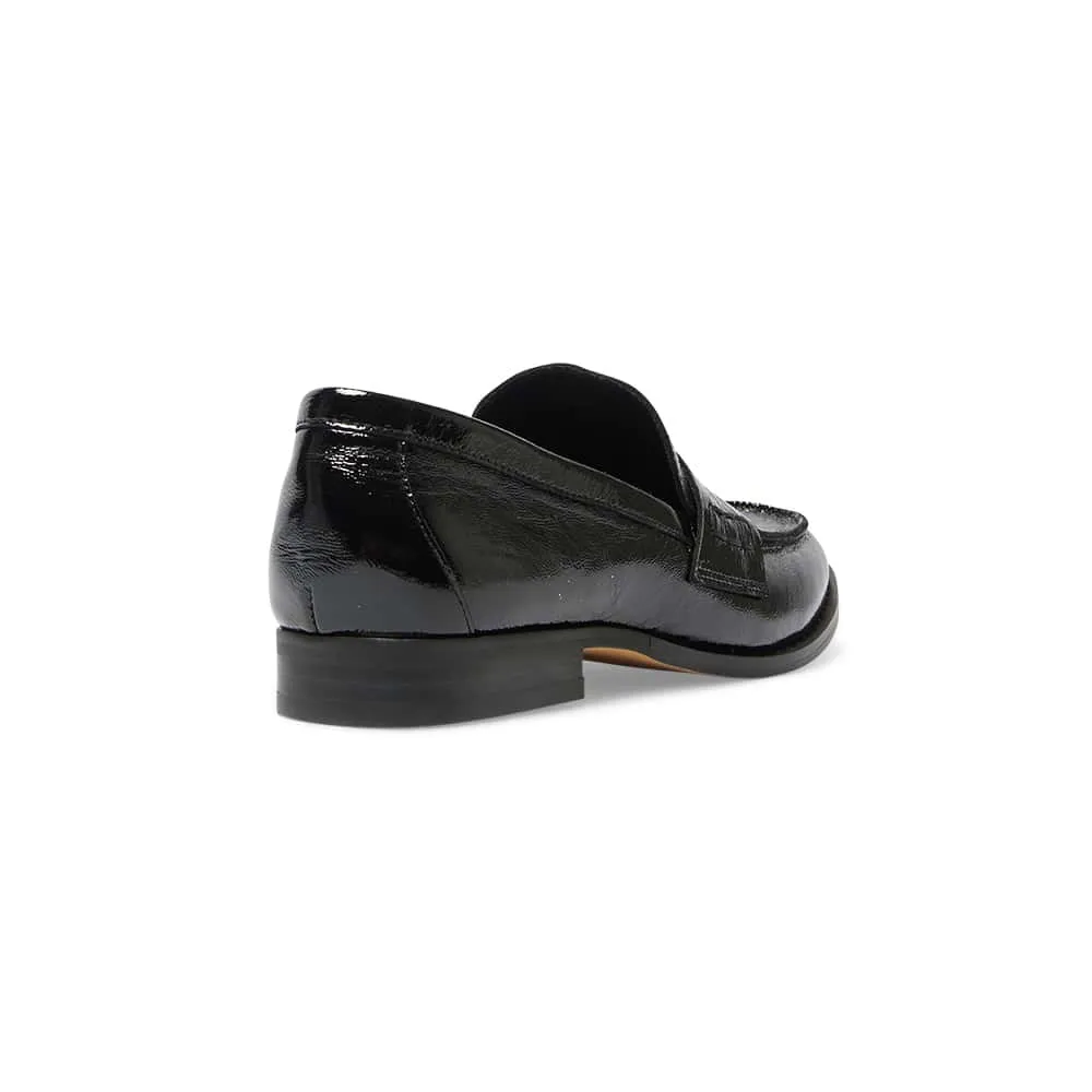 Mabel Loafer in Black Patent