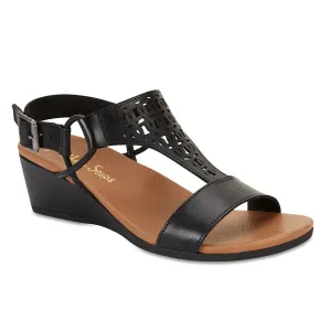 Magnet Heel in Black Leather