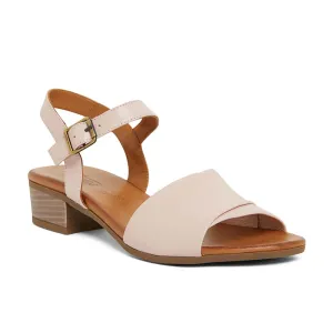 Maisy Heel in Blush Leather